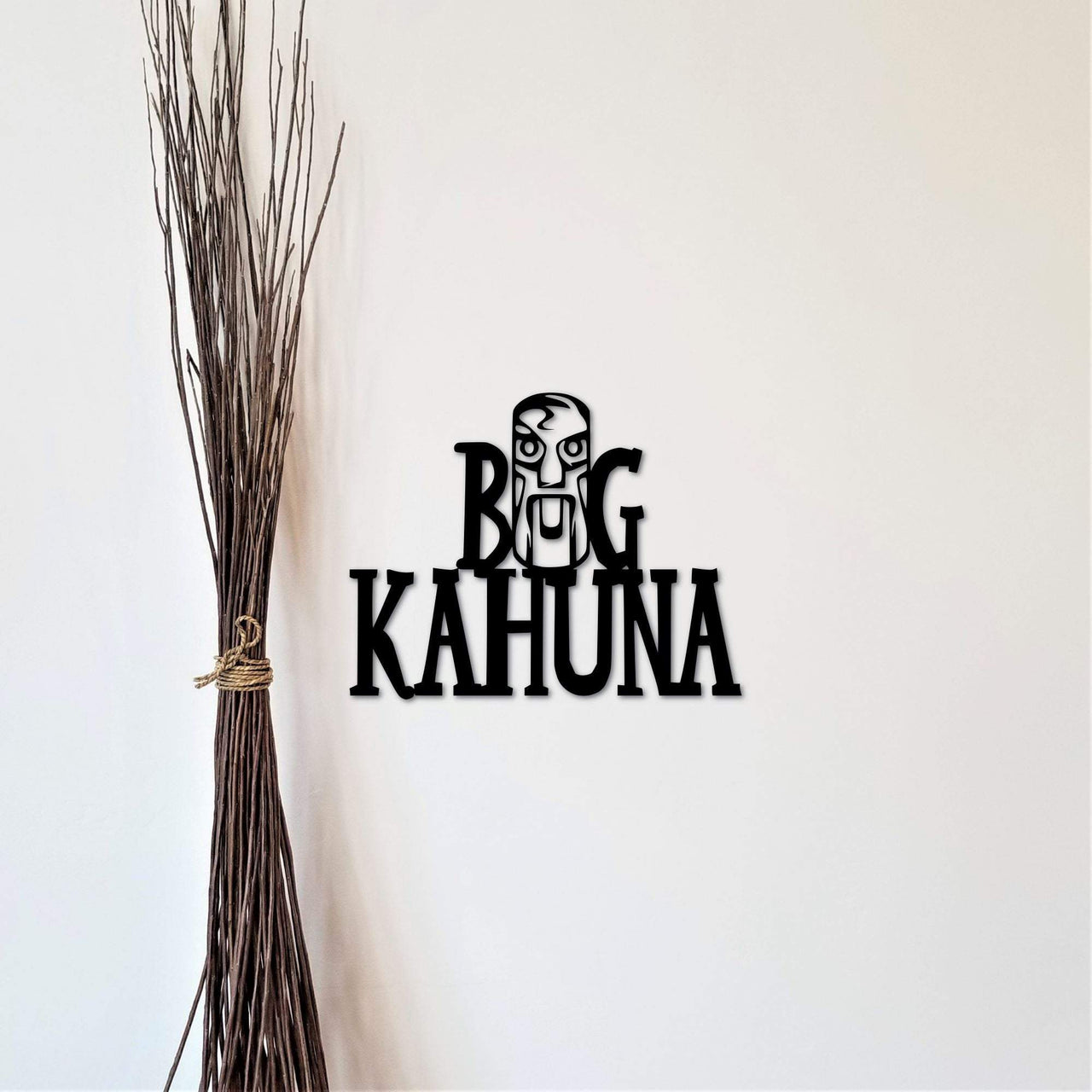 Boss Gifts | Big Kahuna Sign | Tiki Decor | Surf Wall Art | Hawaiian Decor | Hawaii Art | Gift for the Boss | The Big Kahuna Metal Word Art