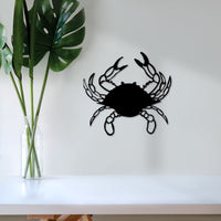 Thumbnail for Crab Metal Wall Decor | Crab Sign Ocean Decor | Kids Room Decor | Beach House Wall Art | Tropical Decor | Pool Art Metal Sign | Crab Sign