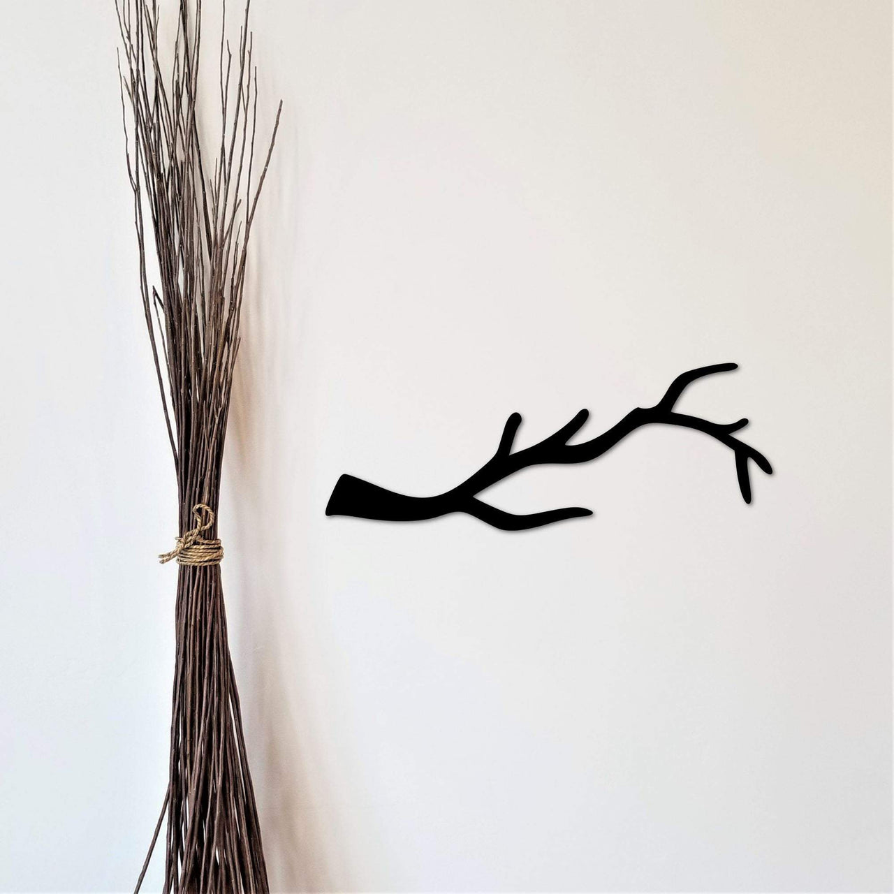 Tree Branch Wall Art | Metal Rustic Decor | Tree Decor | Metal Branch Hanging | Nature Decor | Metal Wall Accents | Single Tree Branch