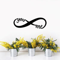 Thumbnail for You and Me Infinity Sign | Metal Infinity Forever Love Decor | You and Me Word Art | Wedding Anniversary Gift | Infinity Symbol Love Sign