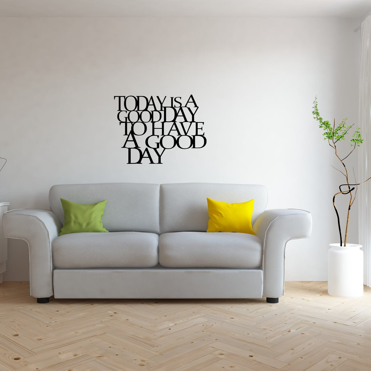 Today is a Good Day to Have a Good Day Sign | Inspirational Wall Art | Metal Wall Decor | Metal Wall Quote for Office or Home | Wall Saying
