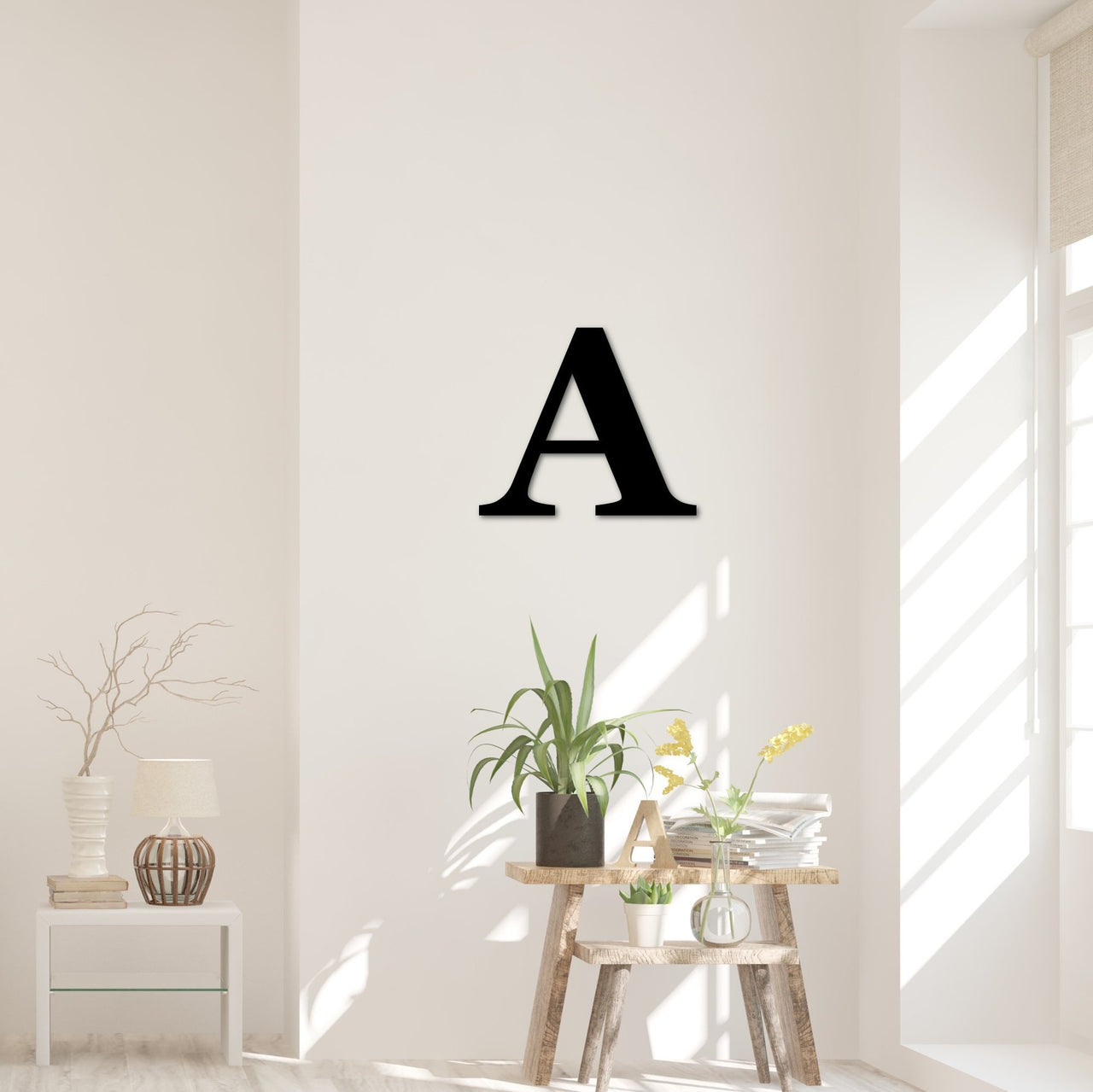Metal Letters for the Wall | 12&quot; Alphabet Wall Art Letters | Single Metal Initial Monogram |  Large Hanging Letters | Rustic Decor