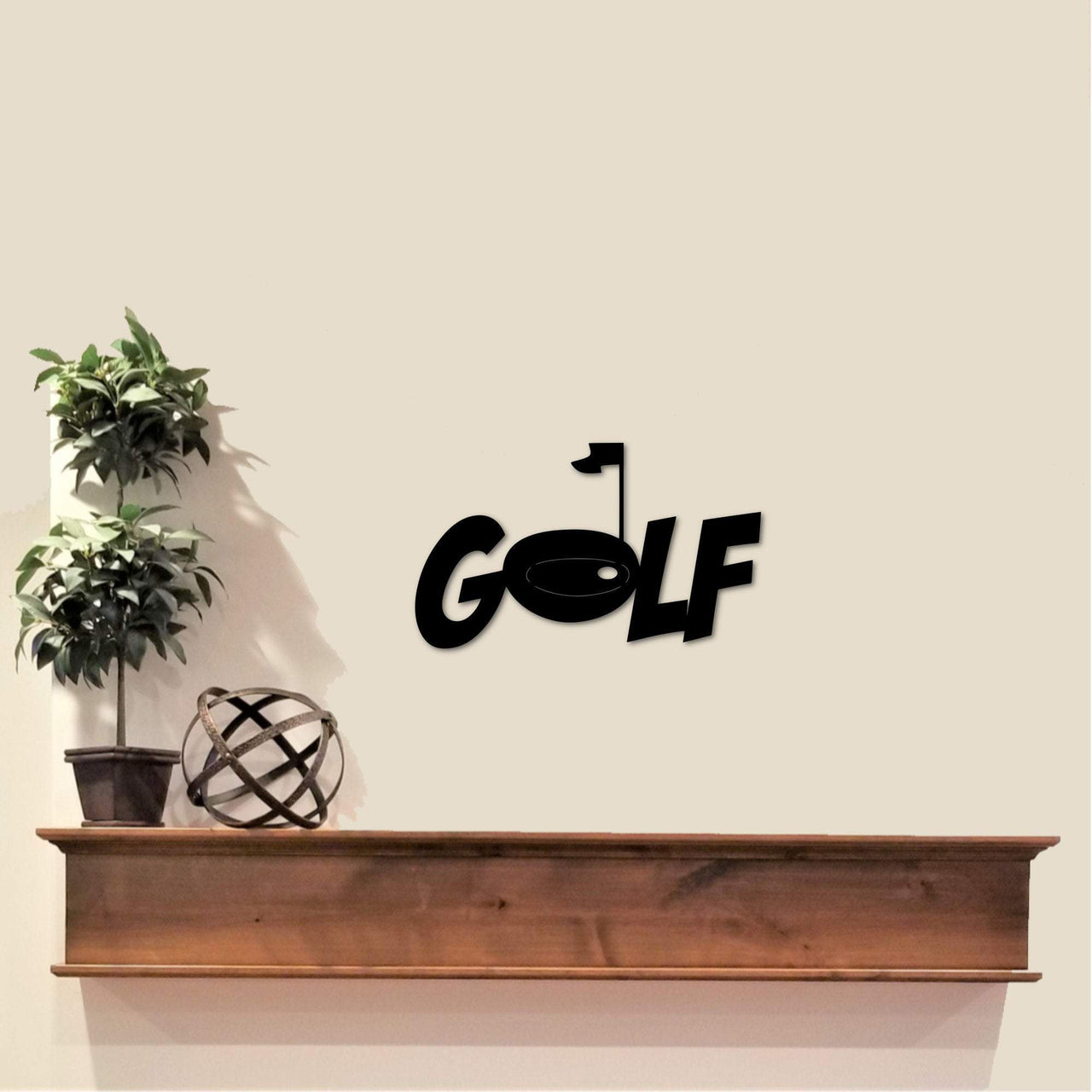 Golf Sign | Metal Golf Decor | Sports Gift for Golfers | Golf Art | Office Desk Accessories | Sports Sign | Christmas Golf Gift