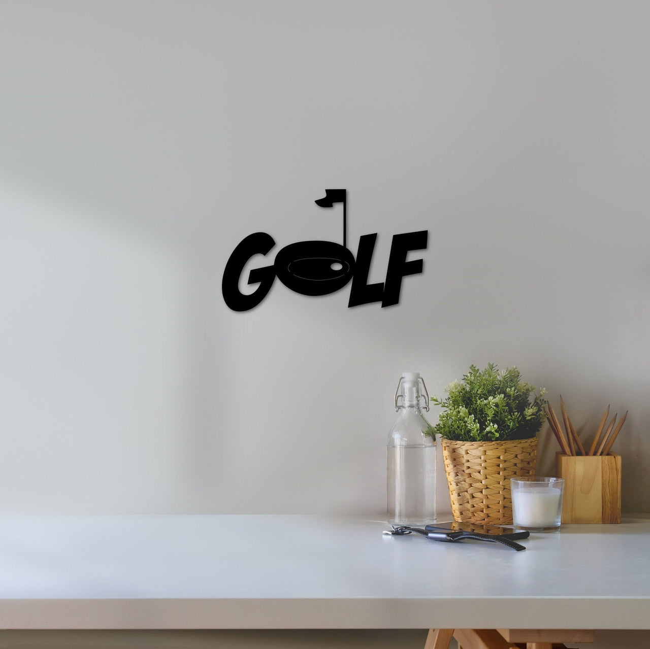 Golf Sign | Metal Golf Decor | Sports Gift for Golfers | Golf Art | Office Desk Accessories | Sports Sign | Christmas Golf Gift