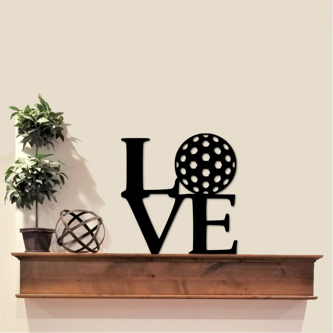Love Golf Art Metal Sign | Golf Theme Gift for Golfer | Christmas Gift for Dad | Father&#39;s Day Gift | Golfing Wall Sign | Golf Holiday Gift