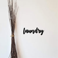 Thumbnail for Laundry Room Sign | Metal Laundry Sign | Metal Wall Art | Laundry Decor | Script Wall Art | Door Decorations | Metal Letters | Laundry Gift