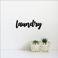 Thumbnail for Laundry Room Sign | Metal Laundry Sign | Metal Wall Art | Laundry Decor | Script Wall Art | Door Decorations | Metal Letters | Laundry Gift