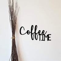 Thumbnail for Coffee Time Metal Sign | Coffee Decor | Kitchen Wall Decor | Coffee Sign | Metal Wall Letters | Coffee Lover's Gift | Office Decor