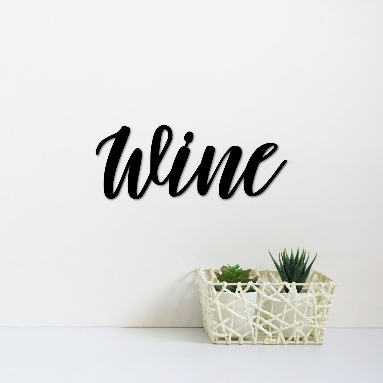 Metal Wine Sign | Wine Wall Word | Wine Decor for Wall | Kitchen Decor | Wine Lover Gift | Wine Word Art | Home Bar Sign | Metal Wall Art