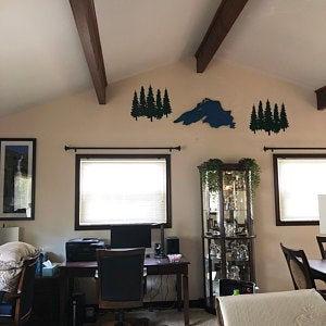 Metal Pine Trees | Group of 5 Pine Trees | Rustic Decor for Home | Cabin Decor | Bathroom Wall Decor | Office Wall Hanging | Pine Trees