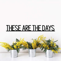 Thumbnail for These Are The Days Sign | Metal Wall Quote | Inspirational Signs | Metal Wall Art | Living Room Sign | Home Decor | Custom Sign | Home Sign