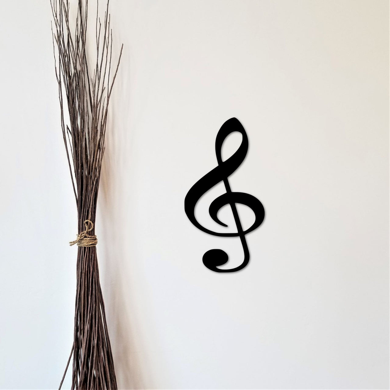 Treble Clef Sign | Music Notes Metal Wall Art | Treble Clef Music Note Sign | Musician Decor and Gifts | Music Themed Room