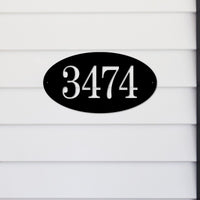 Thumbnail for Custom Oval Address Plaque | Metal Address Sign for House | Home Address Numbers | Metal Address Plate | Housewarming Gift for Couple