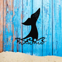 Thumbnail for Hawaii Whale Tail Metal Wall Art | Beach Wall Decor | Hawaii Sign | Hawaiian Art | Maui Whale Tail | Hawaii Gifts for Her | Ocean Life Art