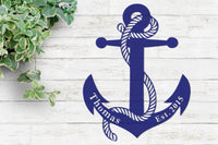 Thumbnail for Anchor Name Sign | Nautical Decor | Beach Decor | Nautical Sign | Personalized Anchor Family Name | Custom Wedding Gift |  Lake Wall Decor
