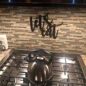 Let's Eat Sign | Metal Kitchen Wall Decor