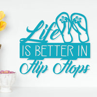 Thumbnail for Life is Better in Flip Flops Sign - Simply Royal Design