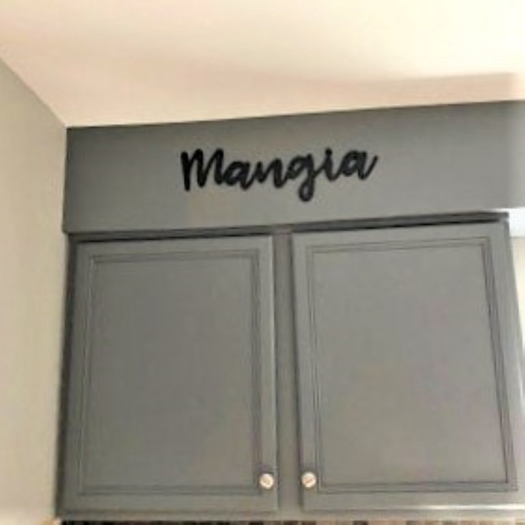 Mangia Metal Sign