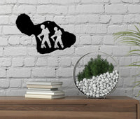 Thumbnail for Maui with Hikers Metal Wall Decor - Simply Royal Design