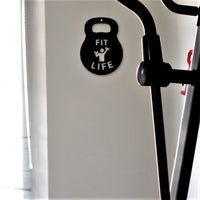 Thumbnail for Metal Gym Sign | Fit Life Metal Kettle Bell Sign - Simply Royal Design