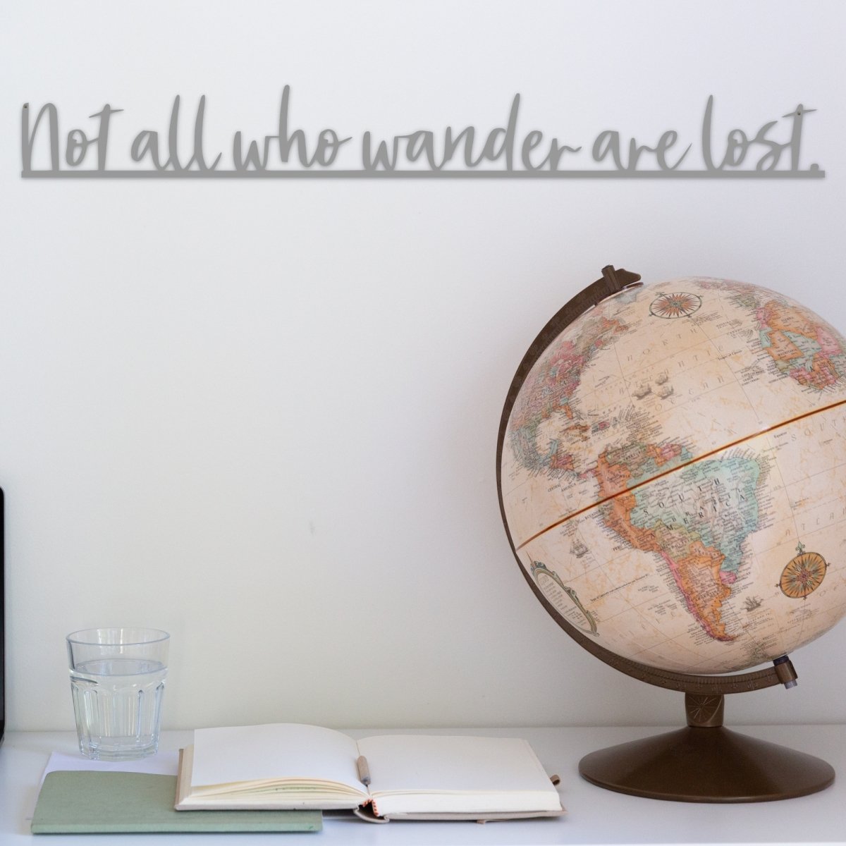 Not all who wander are lost Sign | Metal Wall Art - Simply Royal Design
