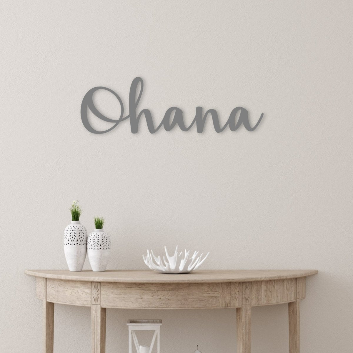 Ohana Sign Metal Word - Simply Royal Design