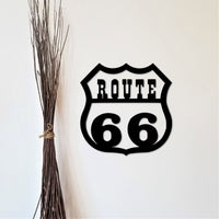 Thumbnail for Route 66 Sign Metal Wall Art - Simply Royal Design