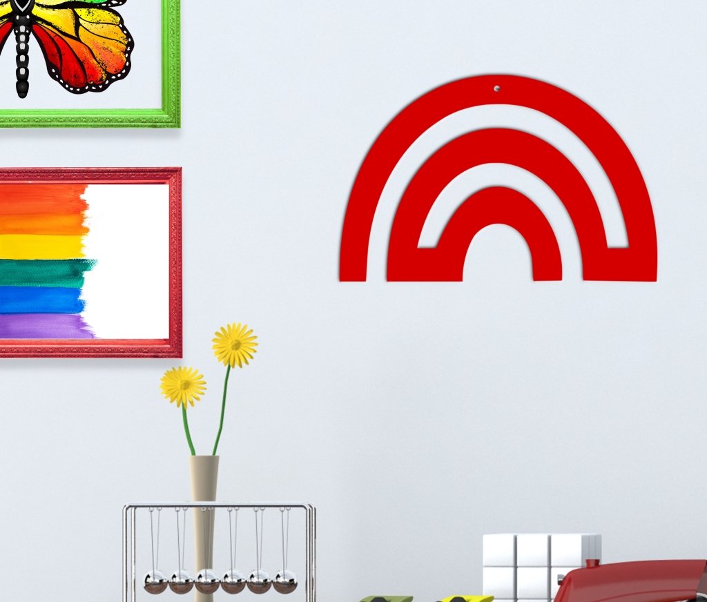 Single Line Rainbow Wall Art - Simply Royal Design