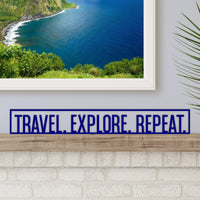 Thumbnail for Travel Wall Decor | Travel Explore Repeat Sign - Simply Royal Design