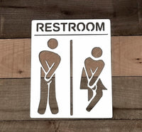 Thumbnail for Urgent Restroom Sign | Bathroom Decor - Simply Royal Design