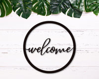 Thumbnail for Welcome Sign Minimalist Circle Greeting